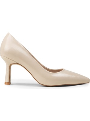 Deery Kadın Bej Rugan Stiletto - K0200ZBEJC01