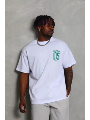 Antakya Yöresi Erkek Baskılı T-Shirt Kısa Kol Bisiklet Yaka Regular Fit Rahat Kalıp Günlük Tişört - Beyaz