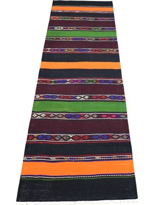 Zehra Abla Halı Yeni El Dokuma Şaheser Renkli Hafik Sivas Yolluk Yün Kilim 7133