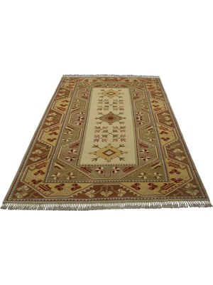 Zehra Abla Halı Yeni 6m2 El Dokuma Modern Ender Çiçekli Bozalan Milas Yün Salon Halısı 7151