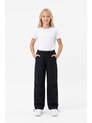 Isobel Isob Unisex Çocuk Lastikli Paraşüt Kumaş Pantolon 8-11 Yaş 7001