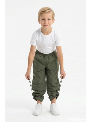 Isobel Isob Unisex Çocuk Lastikli Paraşüt Kumaş Pantolon 8-11 Yaş 7001