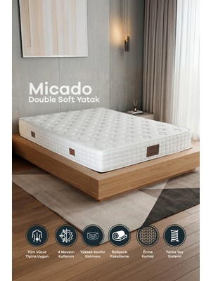 Mobyat Micado Double Soft Pocket Yaylı (Torba Yaylı) Yatak 90X200