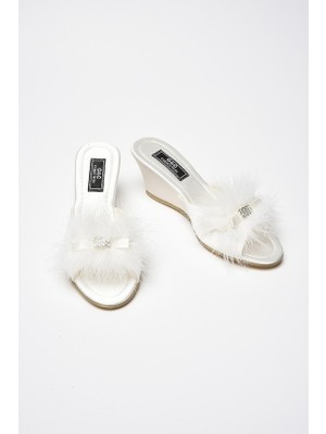 G&C Kadın Renkli Çeyizlik Dolgu Topuk Ev Terliği 170