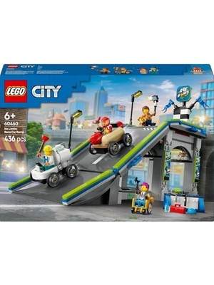 Daisy Store City Senin Kuralların: Yarış Arabası Rampa Parçası 60460-6 Yaş ve Üzeri Çocuklar Için Sürücü Minifigürü Içeren Yaratıcı Oyuncak Yapım Seti, Doğum Günü Hediyesi (436 Parça)