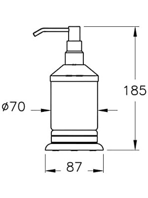 Daisy Store Base 300 A44143 Sıvı Sabunluk, Krom