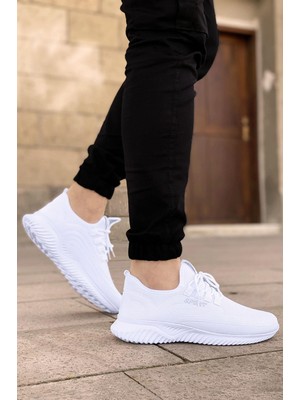 Big King Beyaz Ultra Hafif Spor Ayakkabı Erkekler İçin Rahat Taban ve Düz Topuk