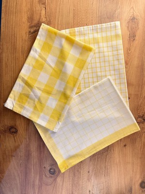 Fırsato Triokare 3’lü Mutfak Havlusu / Kurulama Bezi Seti , Oeko-Tex Sertifikalı, 45X65 cm