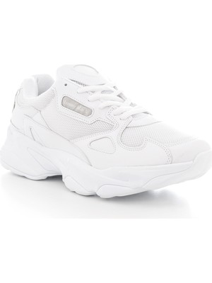 Tonny Black Tonnyblack Unisex Spor Ayakkabı Beyaz Suni Deri Düz Taban ile Rahat Kullanım