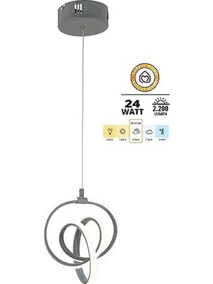 Daisy Store Modern LED Sarkıt Avize – 23X80 cm Ayarlanabilir Gövdeli, 24W 6500K Beyaz Işık, Power LED Teknolojili, Siyah Gövdeli Şık Aydınlatma Armatürü Salon ve Mutfak