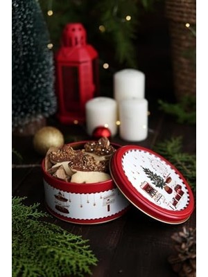 Daisy Store Temalı 2'li Dekoratif Metal Kutu Seti, Glass Shpere (Glass Shpere)