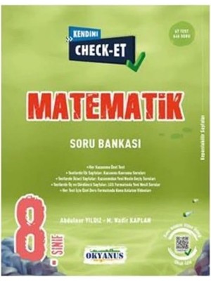 Daisy Store 8 Sınıf Kendini Check-Et Matematik Soru Bankası Ok
