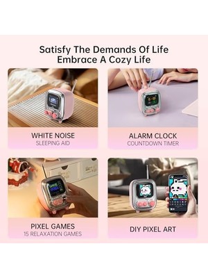 Daisy Store Tiivoo-2 Fm Radyolu Retro Bluetooth Hoparlör, Art Taşınabilir Mini Sevimli Kablosuz Küçük Hoparlör, Dekor Parti Ofis Masası Ev Yatak Odası Mutfak Için Uygun, Kadın Erkek