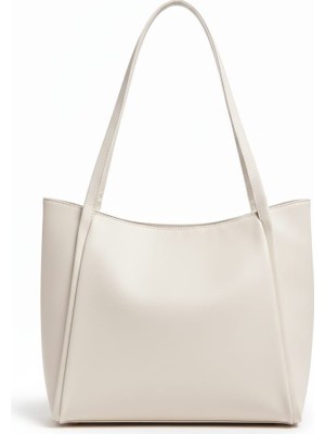 ÜçKol Ticaret Geniş Iç Hacimli Nubuk Görünümlü Deri Shopper Çanta