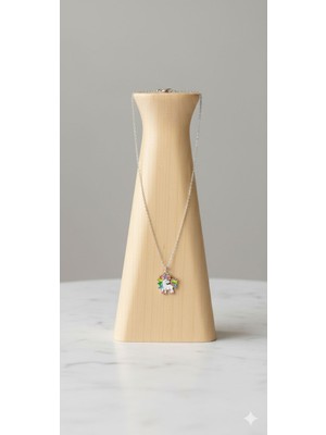 LUXMON Unicorn Renkli Sevimli Çocuk Kolyesi