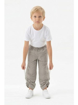Isobel Isob Unisex Çocuk Lastikli Paraşüt Kumaş Pantolon 8-11 Yaş 7001
