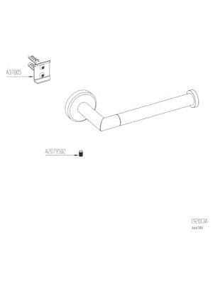 Daisy Store Minimax A44789 Yedek Tuvalet Kağıtlığı, Krom