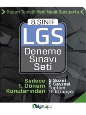 Daisy Store Bilgi Küpü 8. Sınıf Lgs 1. Dönem Deneme Seti: Sadece 1. Dönem Konularından - 5 Sözel 5 Sayısal Toplam 10 Kitapçık