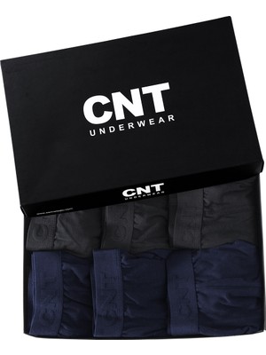 Cnt Erkek Boxer Likralı 6'lı Premium Paket
