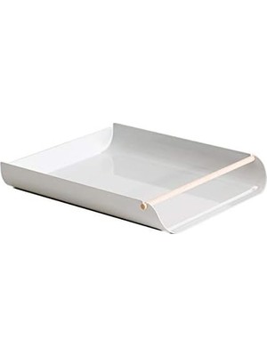 Daisy Store U Brands Metal Kağıt Tepsisi, Mektup Boyutu, Masaüstü Aksesuarı, Ark Koleksiyonu, Gri, 3548A02-06