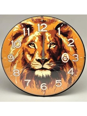 Daisy Store Lisanslı Duvar Saati Aslan Temalı