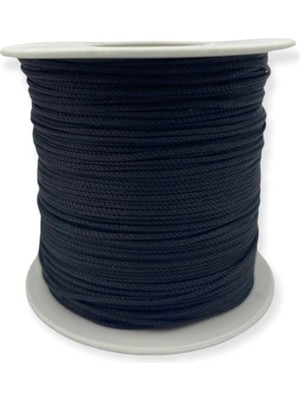 Hedef Bijuteri Siyah Paraşüt İpi 10 Metre Plastik Malzeme ile Renkli Takı ve Aksesuar Yapımı İçin