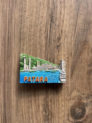 Daisy Store Pharus Patara Mıknatıs, Dekoratif Antik Yunan Tarzı Buzdolabı Magneti, Tarihi Anıt Temalı Hediyelik Eşya