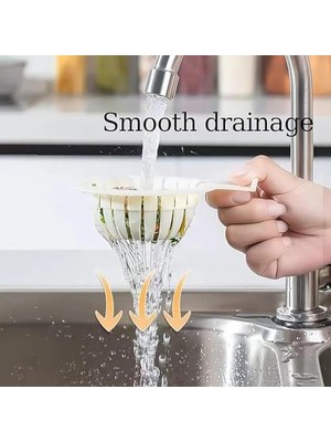 Daisy Store 2 Adet Mutfak Evyesi Süzgeci Mix Renk, Mutfak Lavabo Dreneaj Tahliye Süzgeci, Kolay Temizlenen Lavabo Tahliye Filtre Sepeti, Lavabo Gider Koruyucu