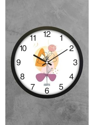 Daisy Store 30 cm Gerçek Cam Sessiz Mekanizma Duvar Saati