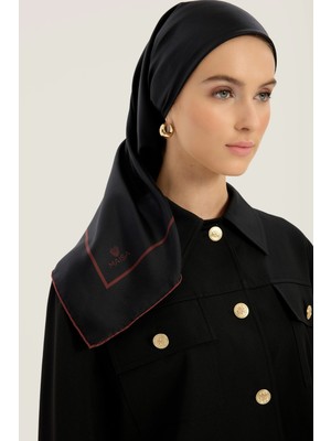 Maisa Pak Tivil Ipek Eşarp 90*90 cm - Siyah