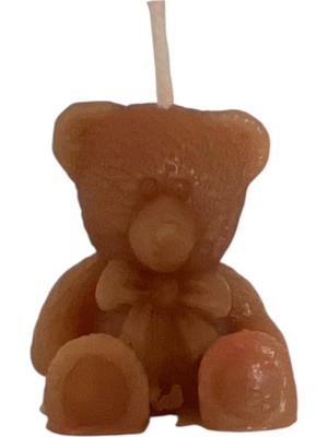 Daisy Store El Yapımı Ayıcık Mum Kahverengi