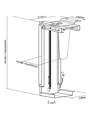 Daisy Store Masa Montajı Için Evrensel Bilgisayar Tutucu