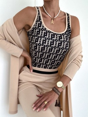 Hobilinka Kadın Uzun Kollu Krep Üçlü Takım