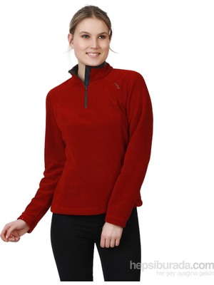 Evolite Fuga Kadın Mikro Polar Sweater - Bordo