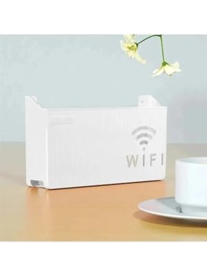 Daisy Store Beyaz Wifi Kutusu Duvar Asılabilir Sigorta ve Modem Saklama Kutusu 25X15X6 cm