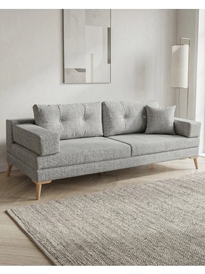 Velura Home & Living Zeri Yataklı Puzzle Modüler Köşe Koltuk Takımı & Köşe Takımı - Gri - 104