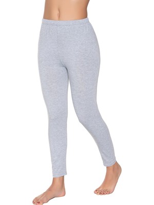 Gümüş 3103 3'lü Kadın Likralı Düz Uzun Tayt