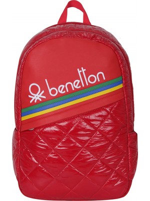 United Colors Of Benetton Kapitone Ilkokul Çantası 70236 Kırmızı