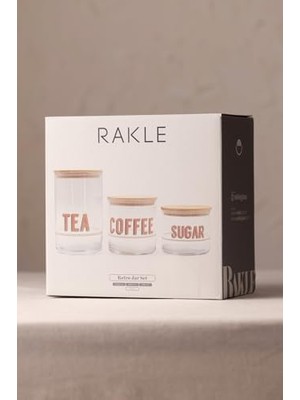 Daisy Store Retro Jar Premium Kavanoz Seti - Şeffaf Kristal Cam - 3 Parça 1050CC/600CC/535CC Kapasiteli - El Işçiliği Detaylar - Saklama ve Sunum