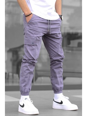 Madmext Erkek Gri Kargo Cep Pantolon 5647