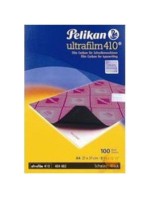 Pelikan PELİKAN 410 ULTRAFILM Siyah Renk Elişi Kağıdı 100 Parça A4 Ölçülerinde Kullanım İçin