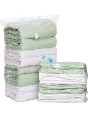 Daisy Store 2'li Battal Boy Vakumlu Hurç 100X100X43 80X100X38 Tabanlı Yorgan Yastık Kıyafet Kışlık