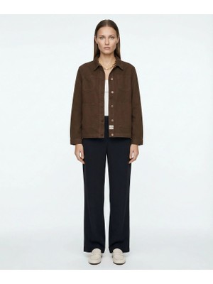 Yargıcı Boyfriend Ceket Yaka Uzun Kol Ceket