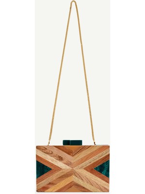 Yargıcı Desenli Ahşap Kutu Portföy