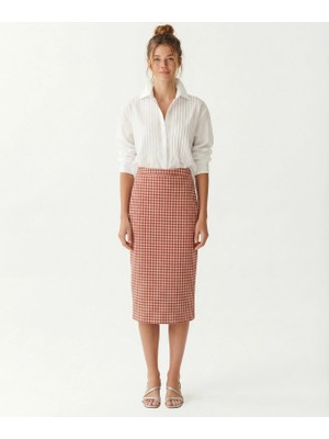 Yargıcı Kalem Yüksek Bel Etek