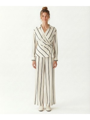 Yargıcı Geniş Yüksek Bel Pantolon