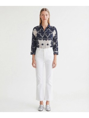 Yargıcı Düz Yüksek Bel Pantolon