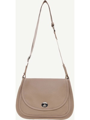 Yargıcı Kilit Detaylı Deri Çapraz Çanta