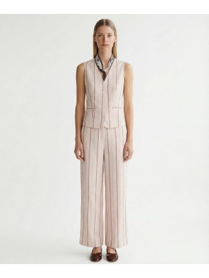 Yargıcı Geniş Yüksek Bel Pantolon