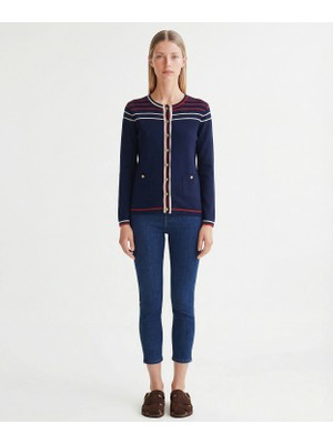 Yargıcı Regular Bisiklet Yaka Uzun Kol Hırka